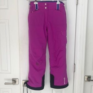 Junior’s Sunice snow pants in fuschia